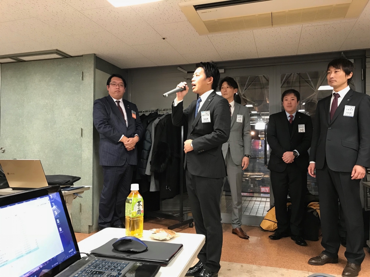 野口理事長　～唐戸市場２階会議室にて～