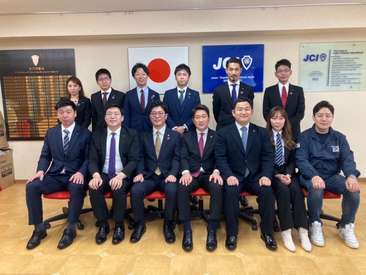 釜山JCのメンバーが新年例会に出席してくれました！